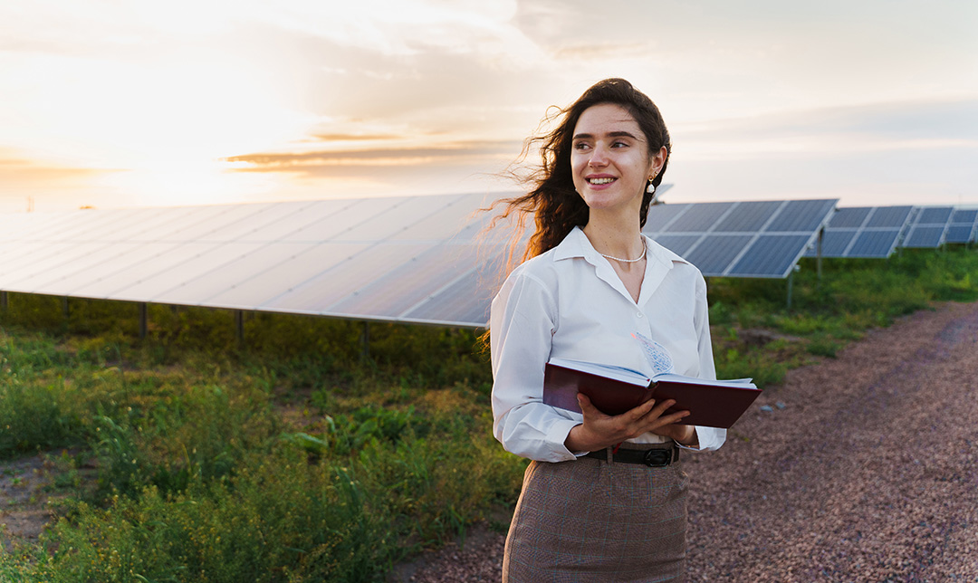 Photo of an corrugated rooftop covered in solar panels