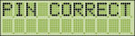 Image of Card-Reader screen showing PIN CORRECT