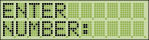 Image of Card-Reader screen displaying the message Enter Number