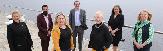 Recipients of this year's Ulster Bank Enterprise Fund pictured with Ulster Bank's Regional Ecosystem Manager, John Ferris (centre, back row) and Gabi Burnside, Ulster Bank's Entrepreneur Acceleration Manager. 