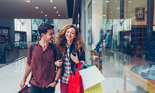 Couple shopping