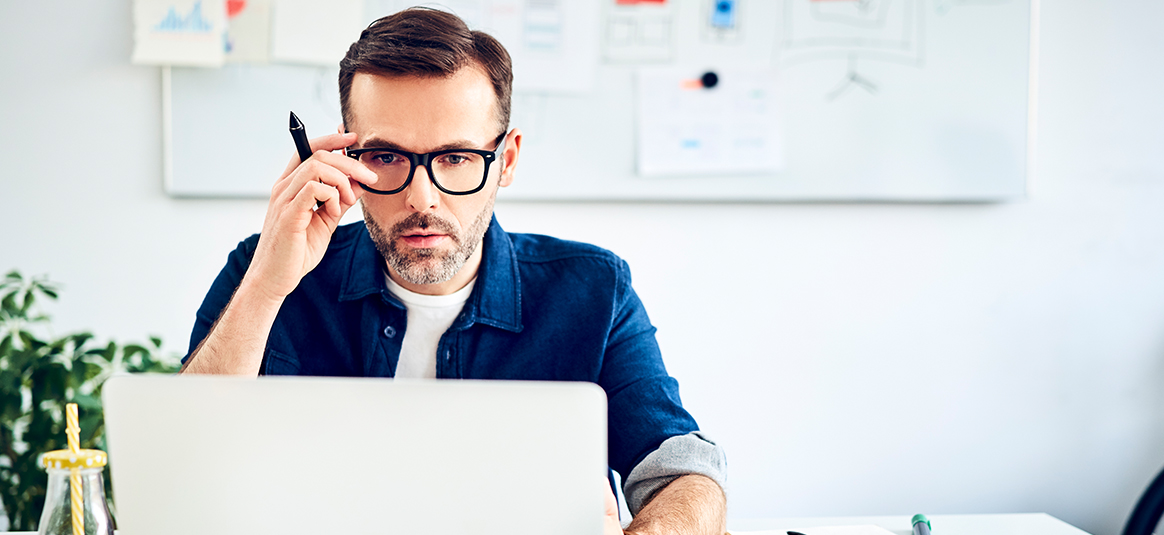 Man at laptop