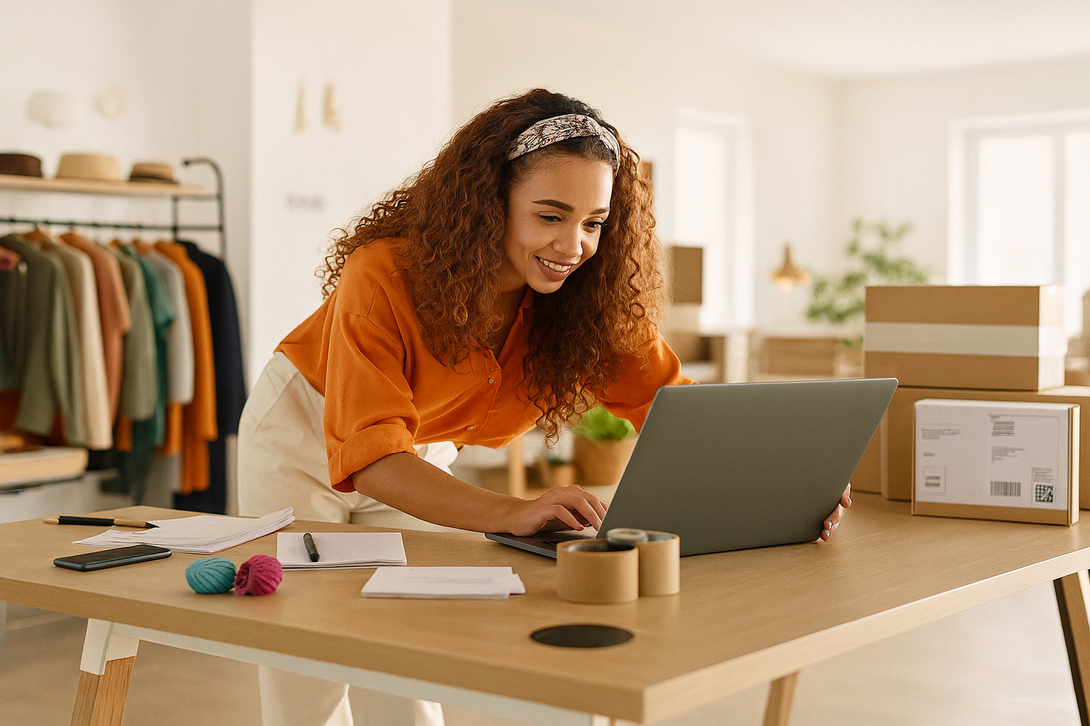 lady on laptop
