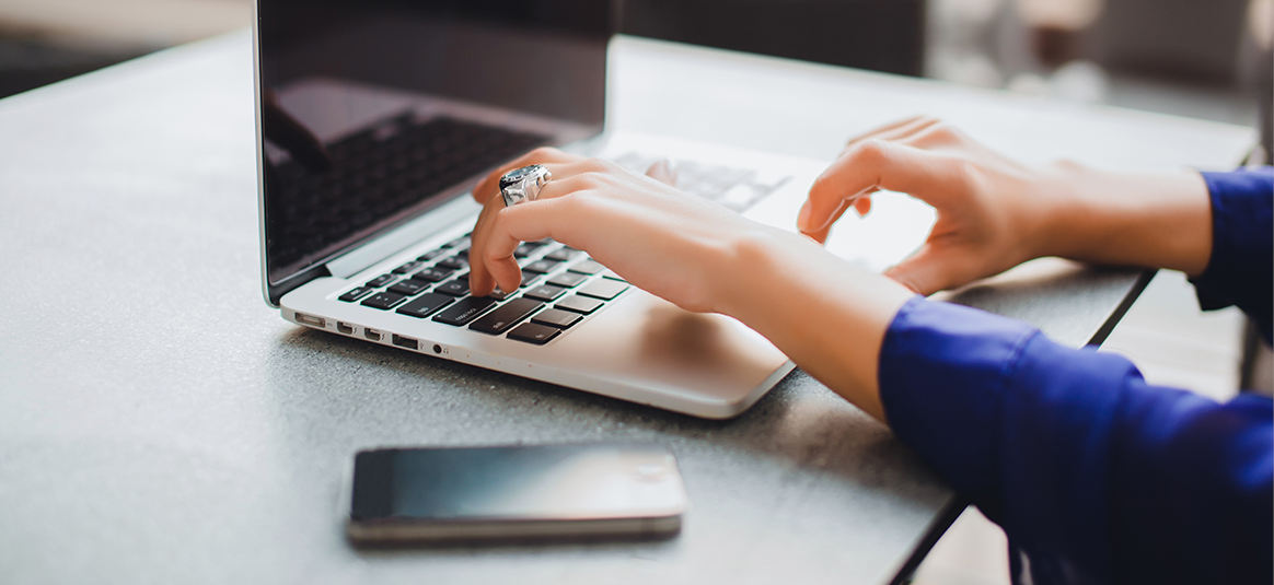 woman on laptop