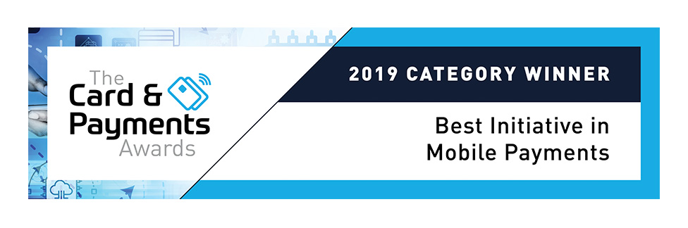 the card and payments awards, 2019 category winner, best initiative in mobile payments