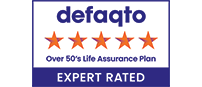 Defaqto 5-star rating for Over 50's Life Assurance Plan