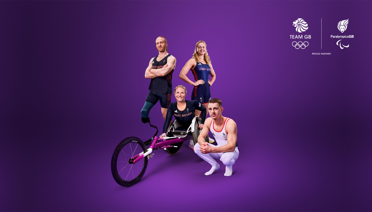 Proud GB athletes Sammi Kinghorn, a British World Champion wheelchair racer, and Max Whitlock, the most successful gymnast in British history